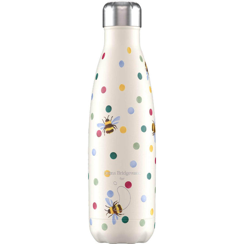 Chilly's Emma Bridgewater 500ml Reusable Bottle - Polka Dot & Bees