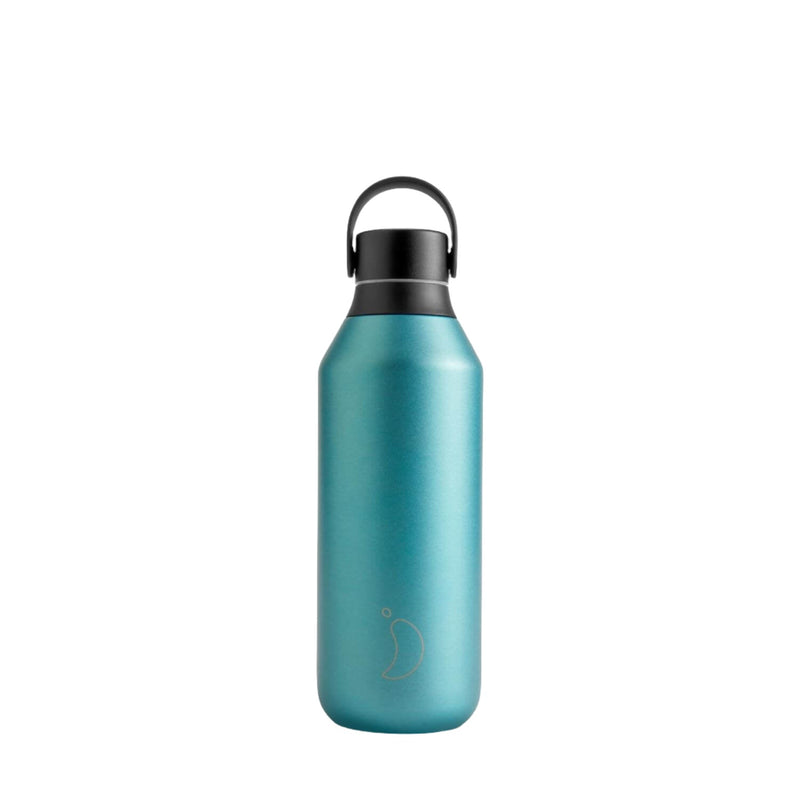 Chilly's Series 2 500ml Reusable Water Bottle - Matte Metallic Atlantis