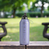 Chilly's Series 2 500ml Flip Reusable Water Bottle - Matte Metallic Lavender