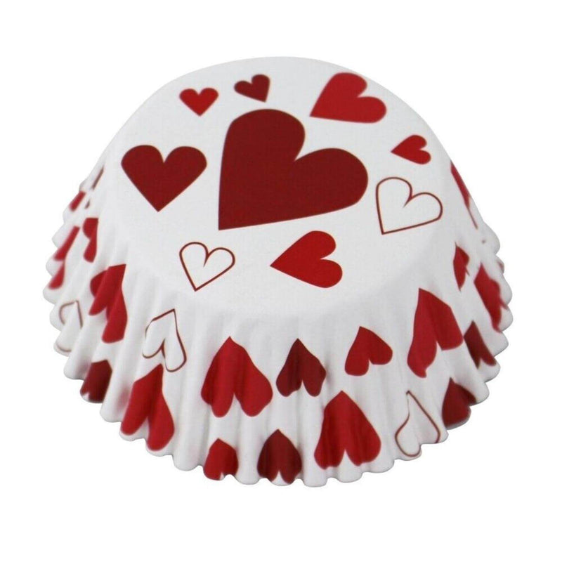 PME Pack of 30 Foil Lined Cup Cake Cases - Hearts