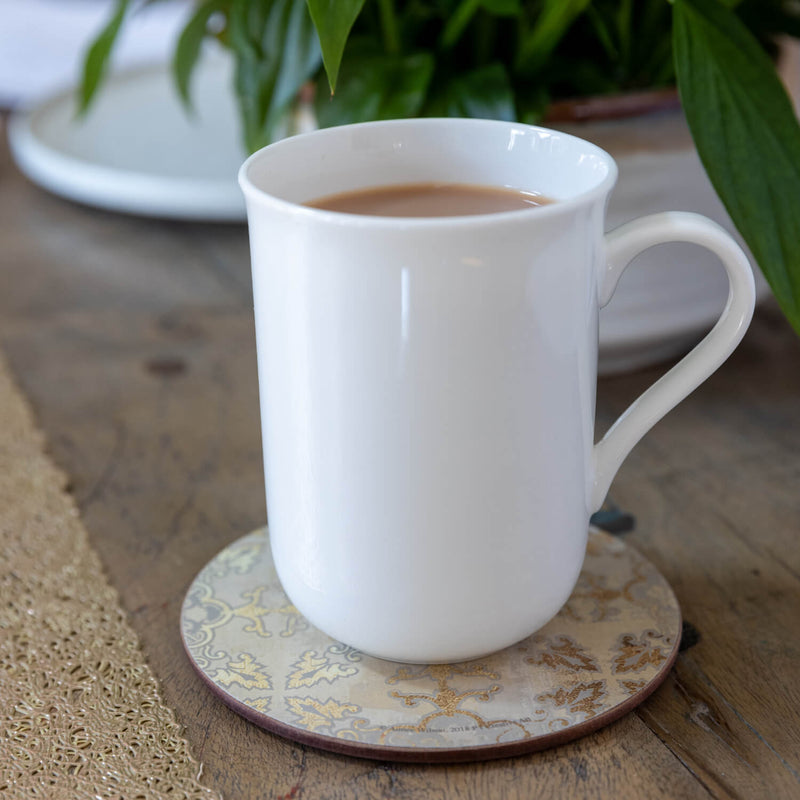 Creative Tops Set Of 4 Premium Round Coasters - Gold Impressions