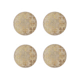 Creative Tops Set Of 4 Premium Round Coasters - Gold Impressions