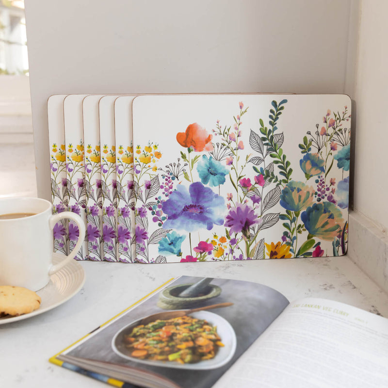 Creative Tops Set Of 6 Placemats - Meadow Floral