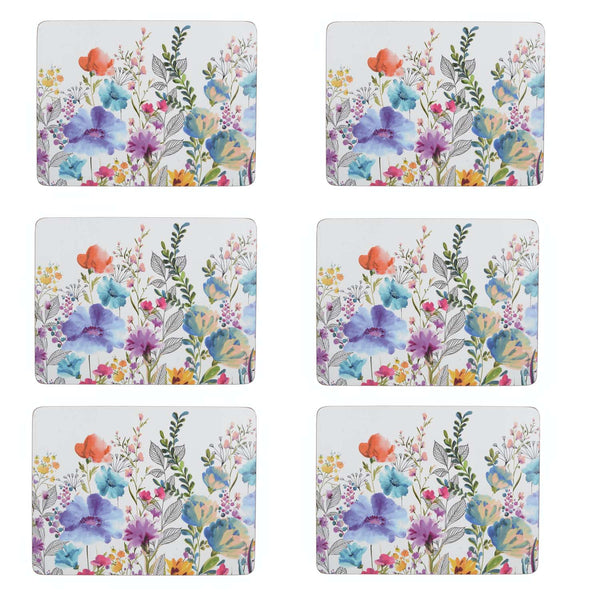 Creative Tops Set Of 6 Placemats - Meadow Floral