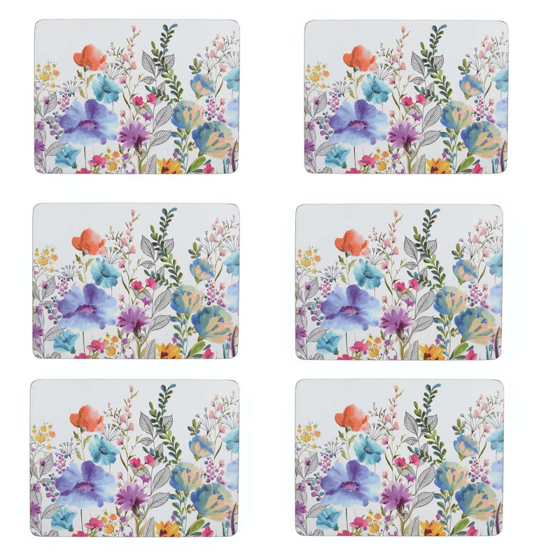 Creative Tops Set Of 6 Placemats - Meadow Floral