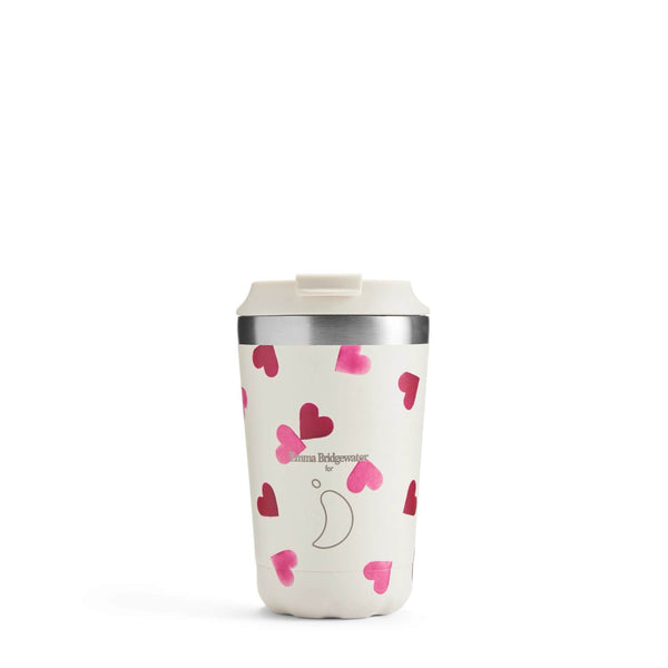 Chilly's Emma Bridgewater 340ml Coffee Cup - Pink Hearts