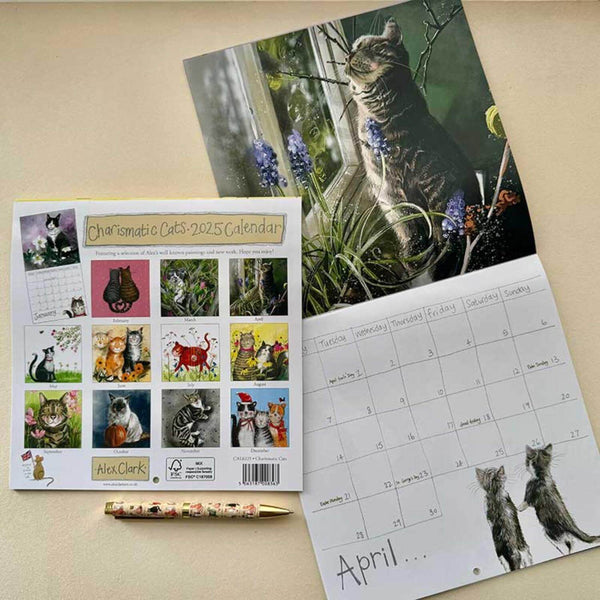 Alex Clark 2025 Calendar - Delightful Dogs