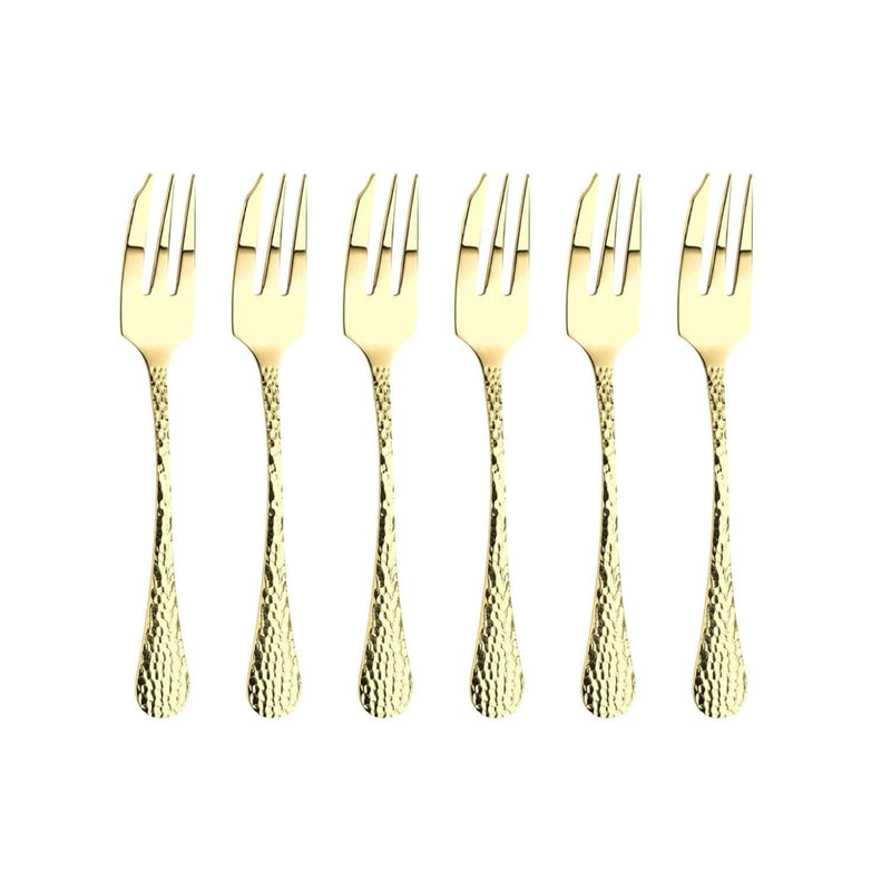 Arthur Price Champagne Avalon Stainless Steel Pastry Forks - Set of 6