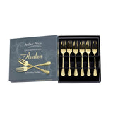 Arthur Price Champagne Avalon Stainless Steel Pastry Forks - Set of 6