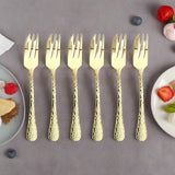 Arthur Price Champagne Avalon Stainless Steel Pastry Forks - Set of 6