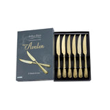 Arthur Price Champagne Avalon Stainless Steel Steak Knives - Set of 6