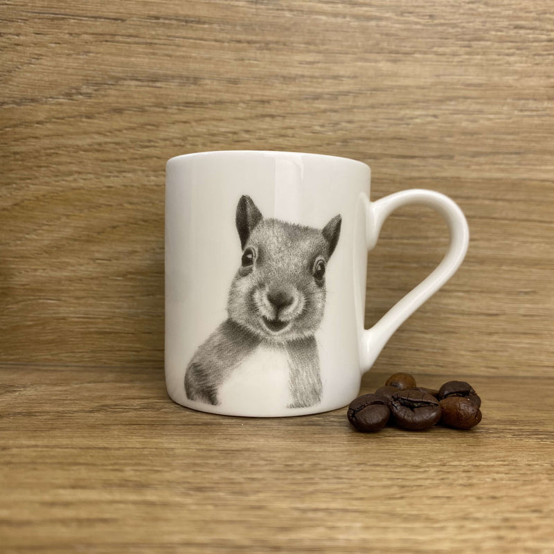 Katherine Sheard Fine China Espresso Mug - Skittles Squirrel