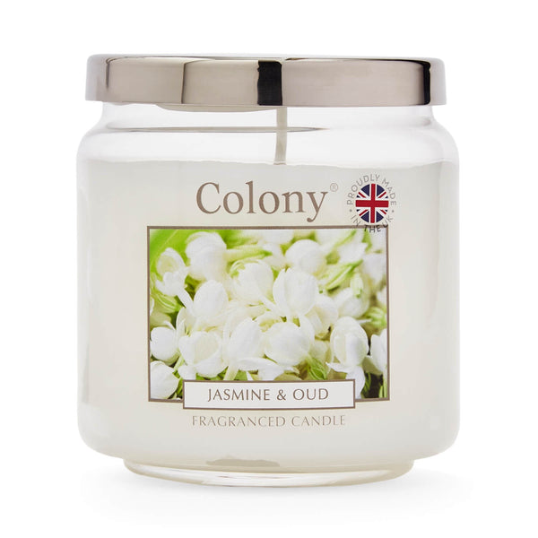 Wax Lyrical Colony Medium Scented Candle Jar - Jasmine & Oud