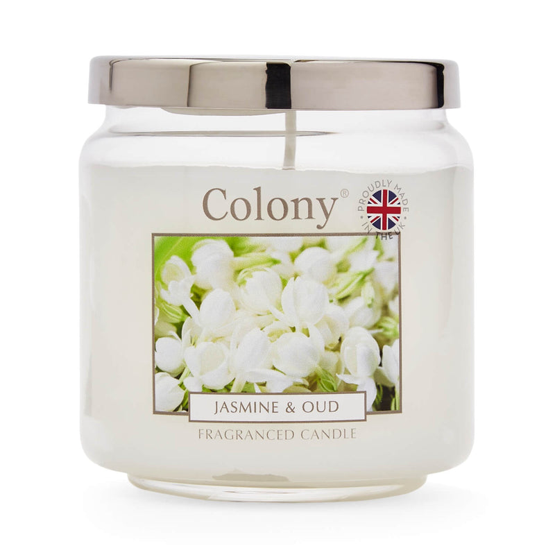 Wax Lyrical Colony Medium Scented Candle Jar - Jasmine & Oud