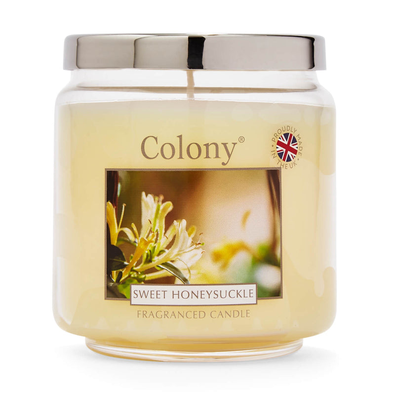 Wax Lyrical Colony Medium Scented Candle Jar - Sweet Honeysuckle