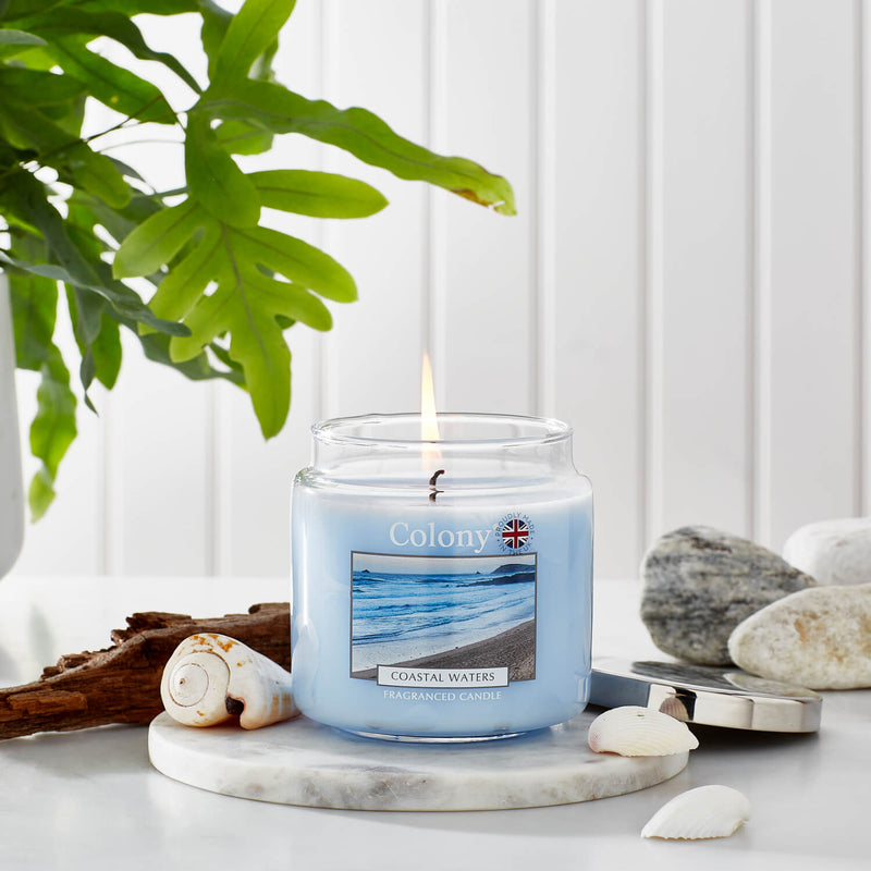 Wax Lyrical Colony Medium Scented Candle Jar - Coastal Waters