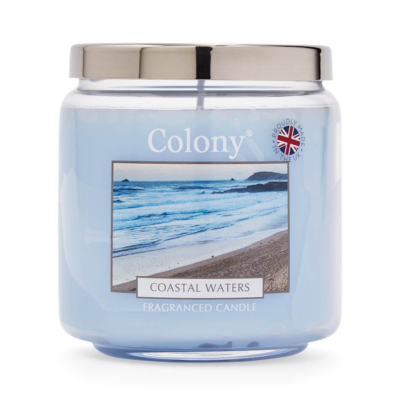 Wax Lyrical Colony Medium Scented Candle Jar - Coastal Waters