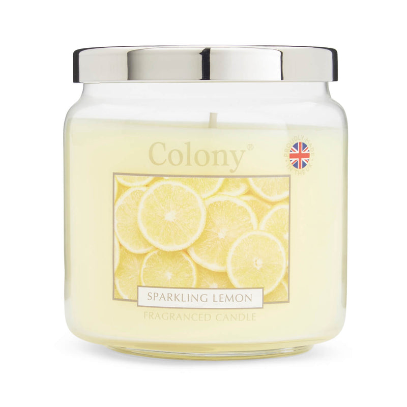 Wax Lyrical Colony Medium Scented Candle Jar - Sparkling Lemon