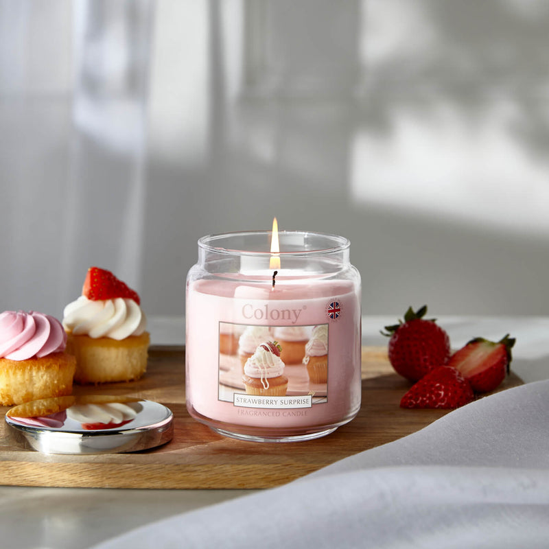 Wax Lyrical Colony Medium Scented Candle Jar - Strawberry Surprise