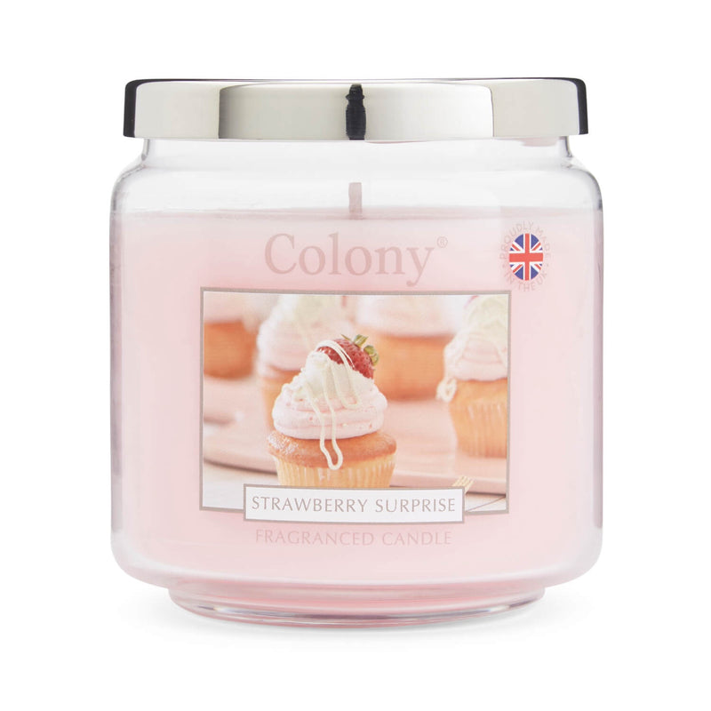 Wax Lyrical Colony Medium Scented Candle Jar - Strawberry Surprise