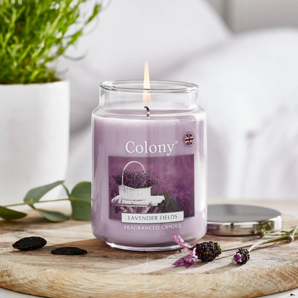 Wax Lyrical Colony Large Scented Candle Jar - Lavender Fields