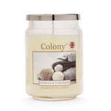 Wax Lyrical Colony Large Scented Candle Jar - Vanilla & Cashmere