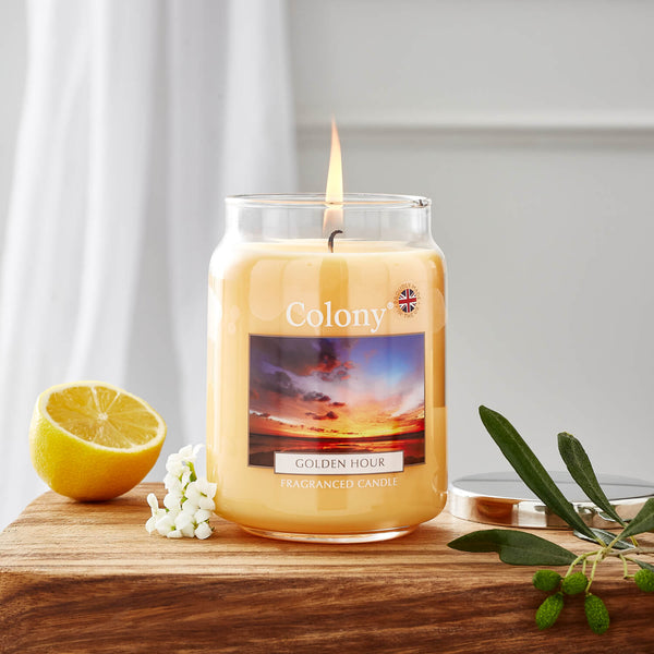 Wax Lyrical Colony Large Scented Candle Jar  - Golden Hour