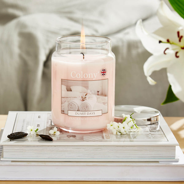 Wax Lyrical Colony Large Scented Candle Jar - Duvet Days