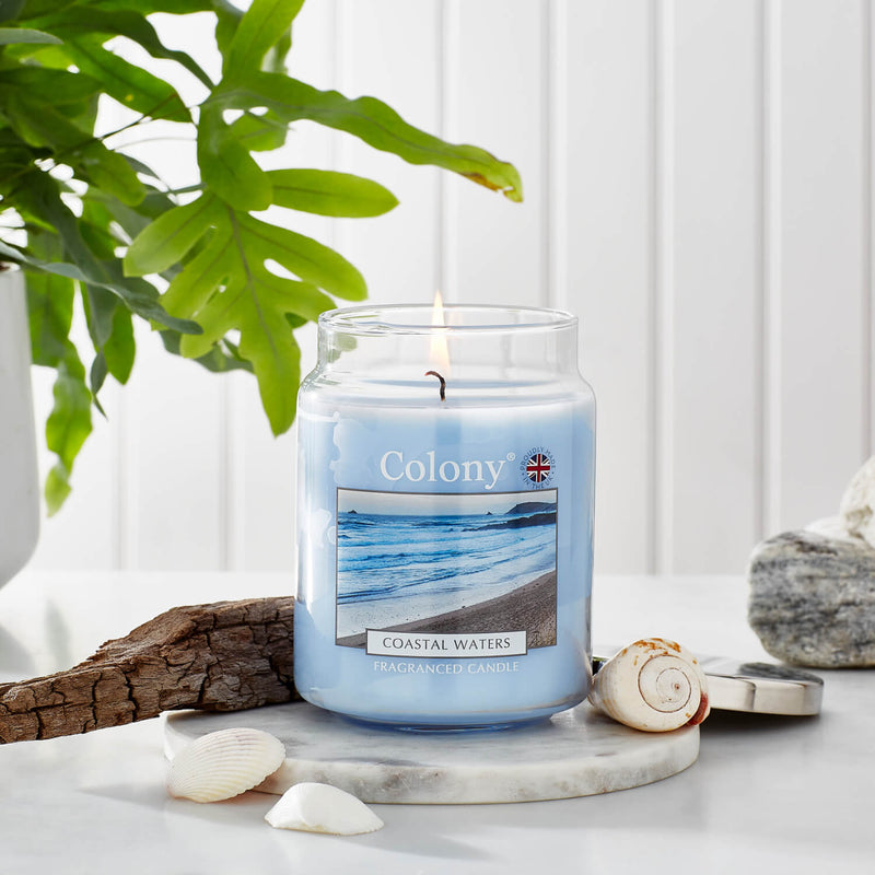 Wax Lyrical Colony Large Scented Candle Jar - Coastal Waters