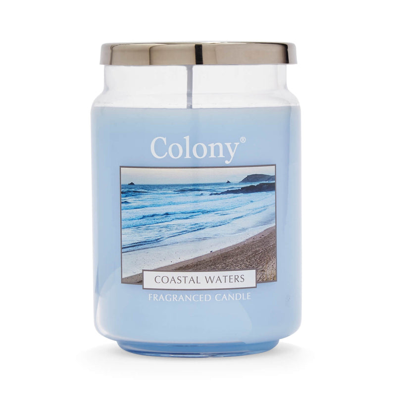 Wax Lyrical Colony Large Scented Candle Jar - Coastal Waters