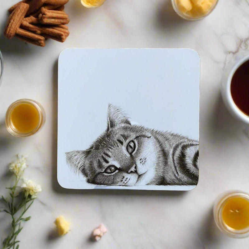 Katherine Sheard Coaster - Carter Cat