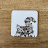 Katherine Sheard Coaster - Chester Cat