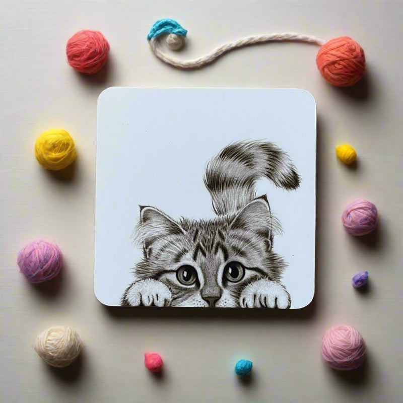 Katherine Sheard Coaster - Chester Cat