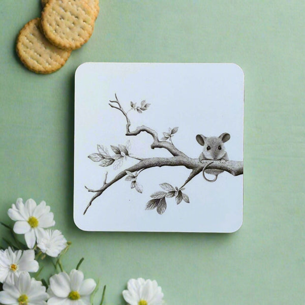 Katherine Sheard Coaster - Mouse On A Branch