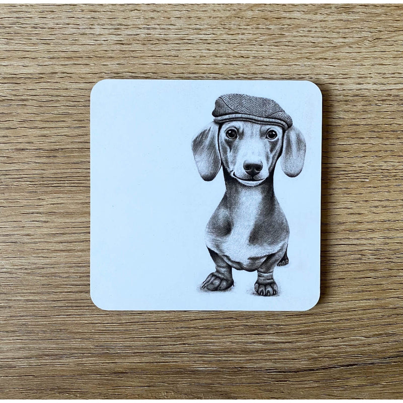 Katherine Sheard Coaster - Sidney Sausage Dog