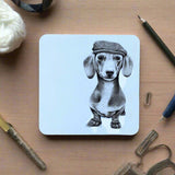 Katherine Sheard Coaster - Sidney Sausage Dog