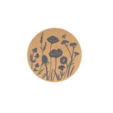 Liga Round Cork Placemat - Wildflower - Grey