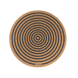 Liga Round Cork Placemat - Orbit - Grey