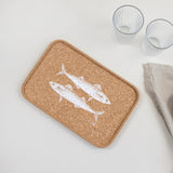 Liga Cork Tray - Mackerel - White