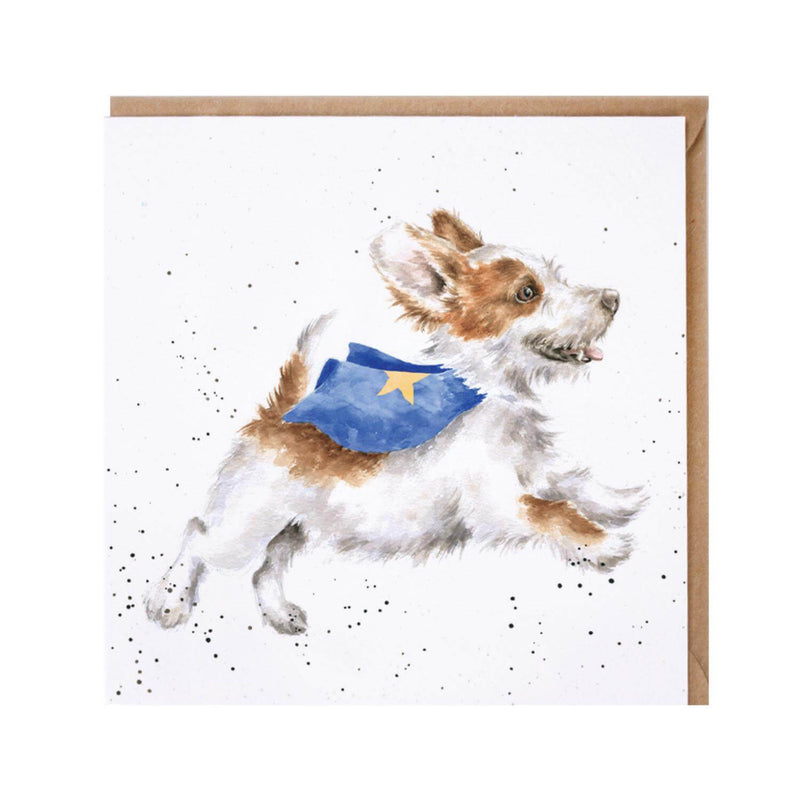 Wrendale Designs by Hannah Dale Card - Super Dog - Terrier