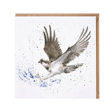 Wrendale Designs By Hannah Dale Card - Gone Fishing - Osprey