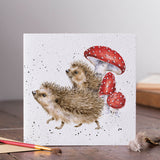 Wrendale Designs By Hannah Dale Card - A Prickly Adventure - Hedgehog