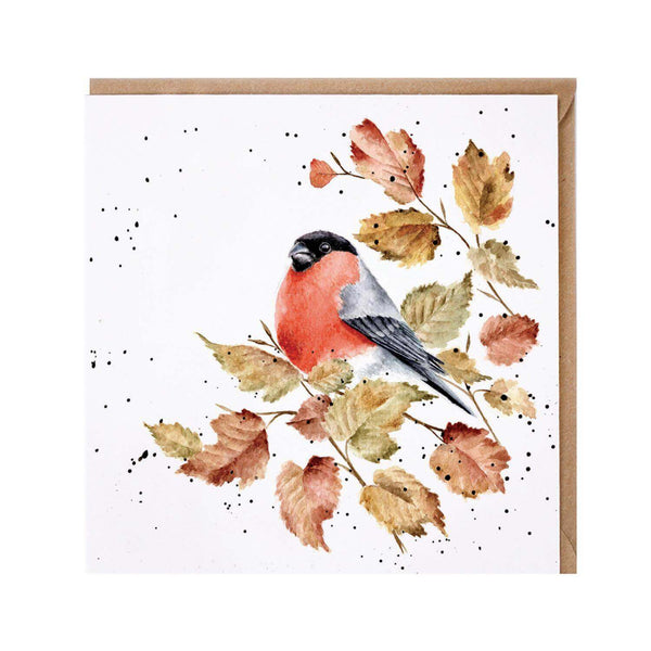 Wrendale Designs by Hannah Dale Card - Bold & Beautiful - Bullfinch