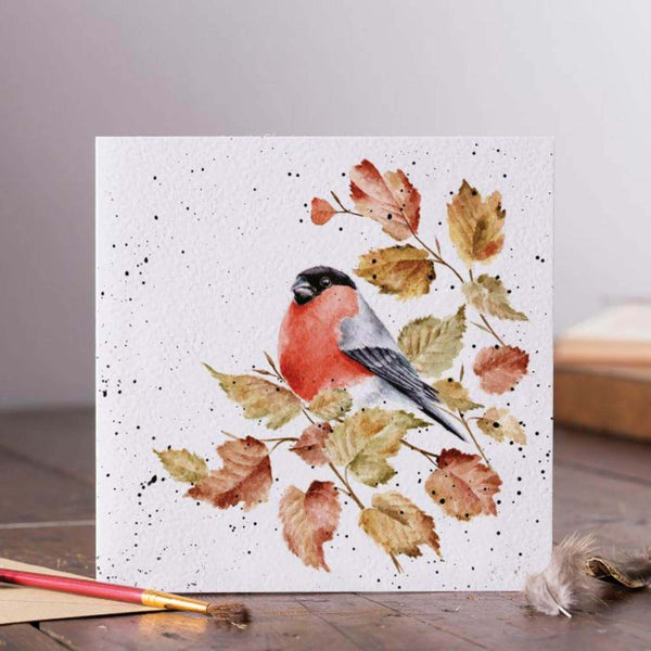 Wrendale Designs by Hannah Dale Card - Bold & Beautiful - Bullfinch