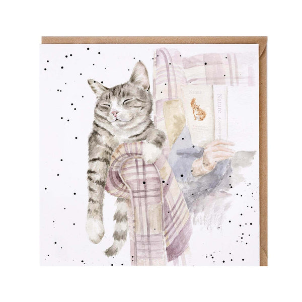 Wrendale Designs by Hannah Dale Card - Lazy Sunday - Cat