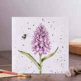 Wrendale Designs by Hannah Dale Card - Marsh Orchid - Bee