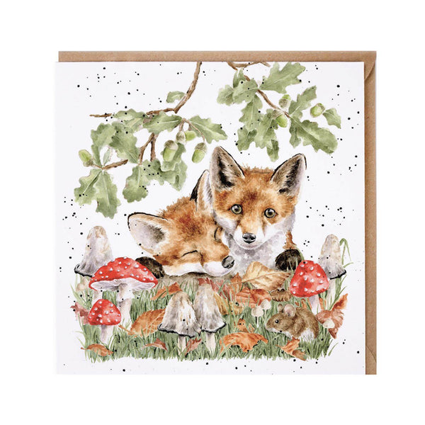 Wrendale Designs by Hannah Dale Card - Under The Oak Tree - Fox