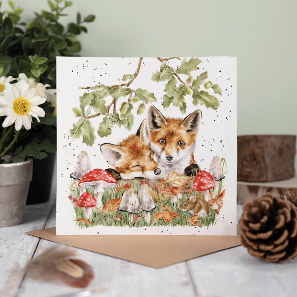 Wrendale Designs by Hannah Dale Card - Under The Oak Tree - Fox