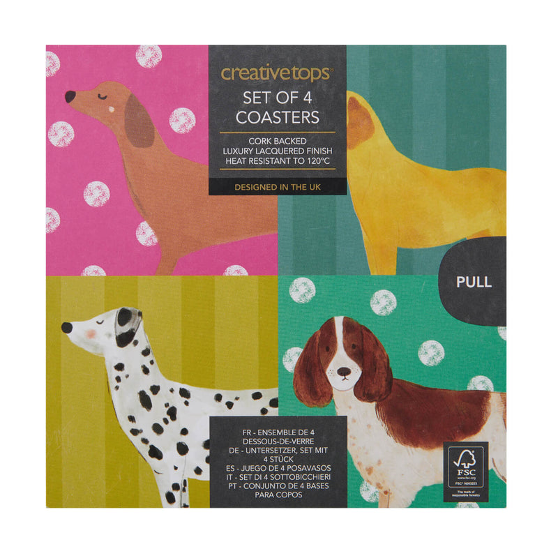 Creative Tops Set Of 4 Coasters - Dogs