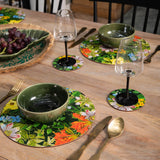 Creative Tops Set Of 4 Round Placemats - Floral